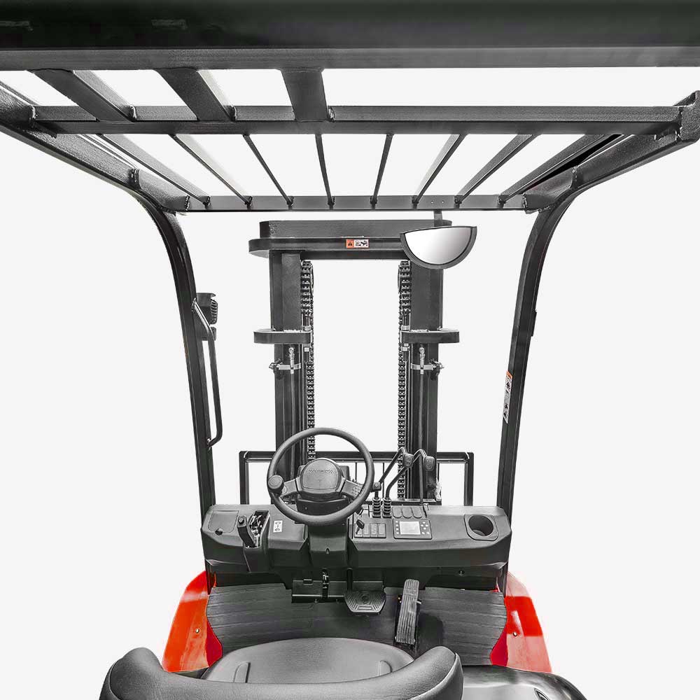 Khoang xe nâng điện 4 tấn