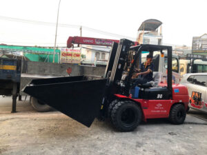 xe nâng gầu xúc